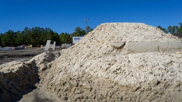 mound of fill sand